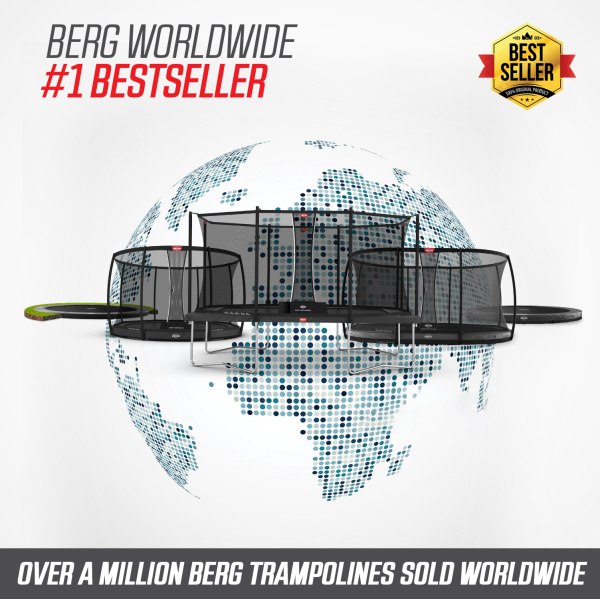 Berg sport Favorit InGround Trampolin i Sort - Image 6