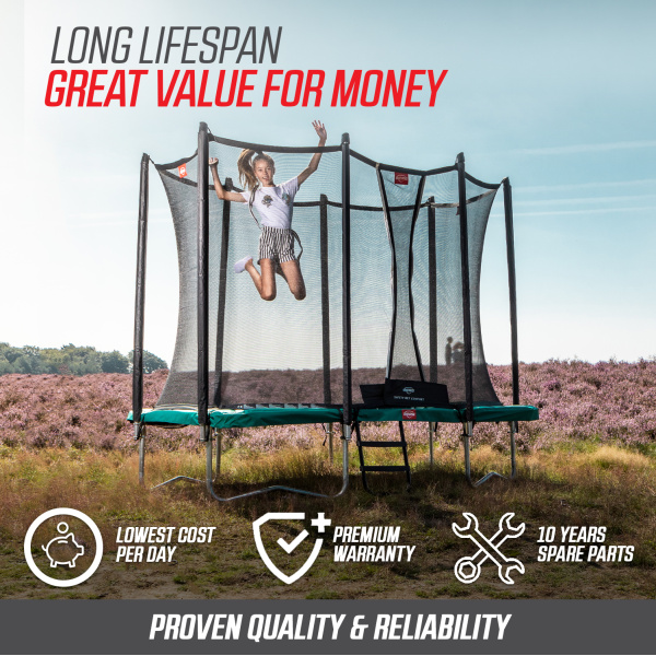 Berg sport Favorit InGround Trampolin i Sort - Image 9