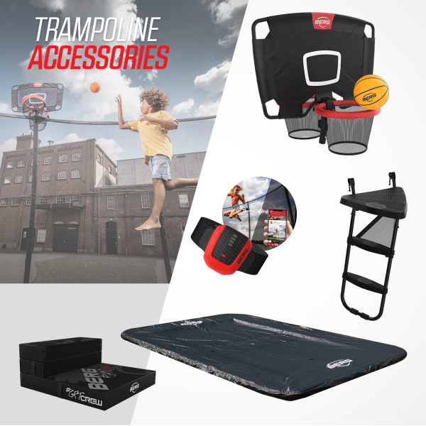 Berg sport Favorit InGround Trampolin i Sort - Image 13