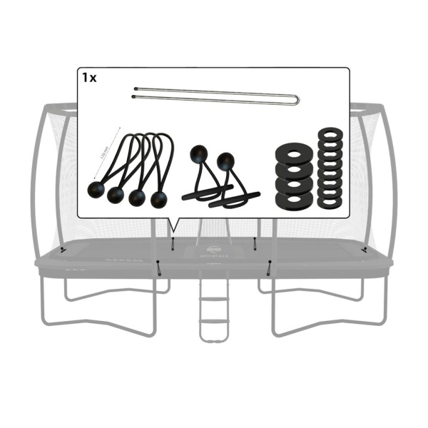 ULTIM SAFETY NET DLX XL - FASTENERS 410 & 500 Elastikker mm.