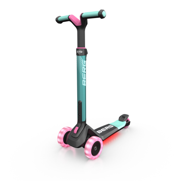 Berg Nexo Løbehjul Mint med lys hjul + LED-deck