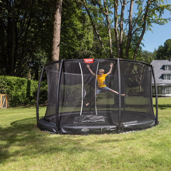 Berg Champion InGround med Deluxe sikkerhedsnet i Grå - Image 4