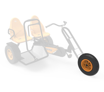 Wheel orange 400/100-8 radiall symmetric