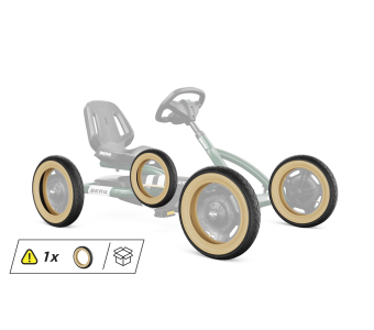 Tire 12.5x2.25-8 slick black/beige