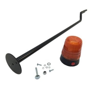 Berg Flashing Light Orange on pole