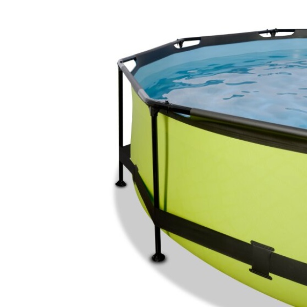 EXIT Lime pool ø360x76cm med baldakin og filterpumpe - grøn - Image 3