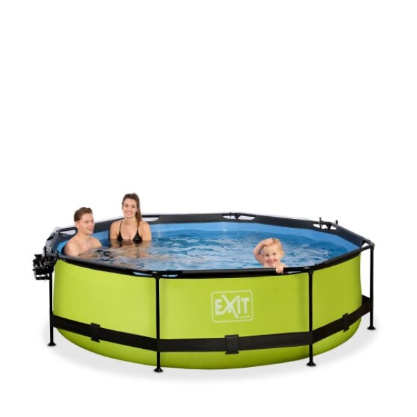 EXIT Lime pool ø300x76cm med poolskærm, baldakin og filterpumpe - grøn - Image 8