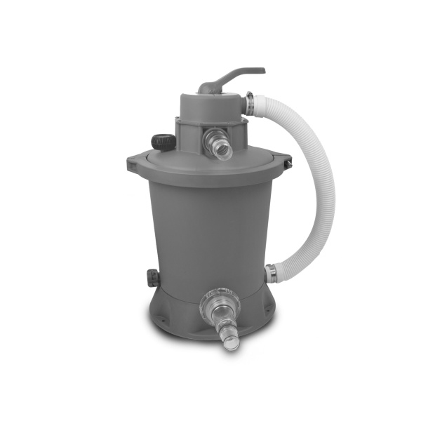 EXIT Black Leather pool 400x200x122cm med sand filter pumpe og dome - black - Image 10
