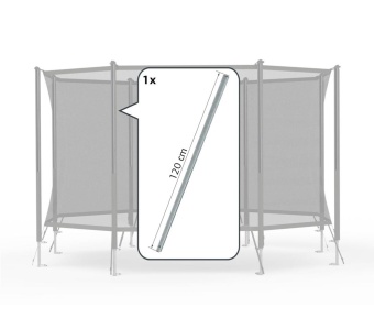 Sikkerhedsnet Komfort – Øverste rør til fjederbeslag (120 cm)