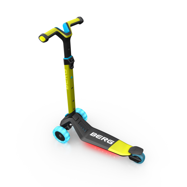 Berg Nexo Løbehjul Lime med lys hjul + LED-deck - Image 2