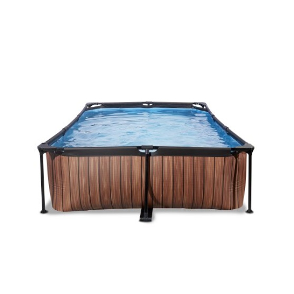 EXIT Stone pool 300x200x65cm med filterpumpe - brun - Image 2