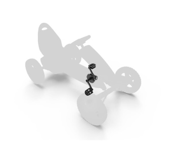 Rally - Crank shaft with crank set 110 + pedals