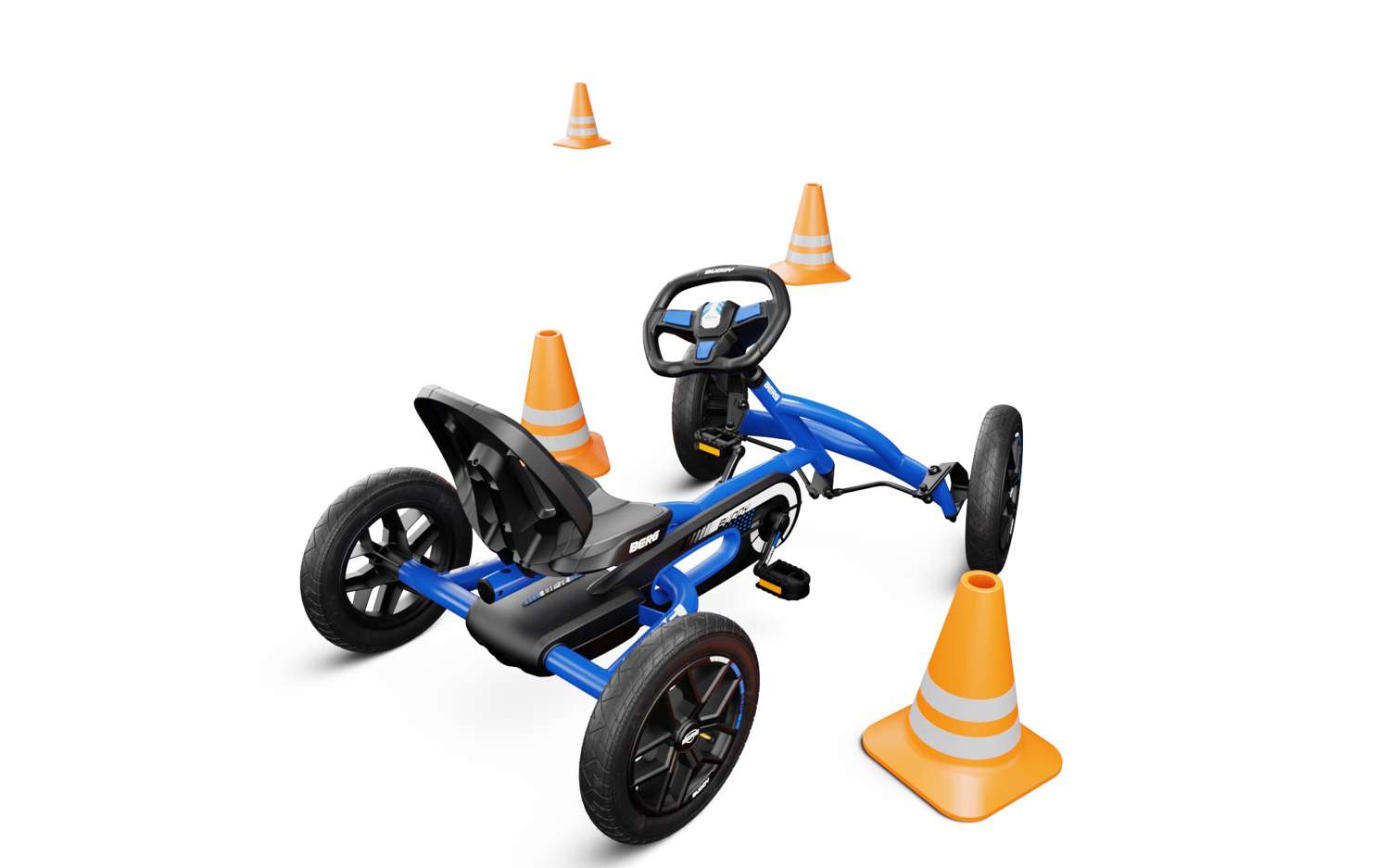 Luftdæk på BERG Buddy Blue gokart