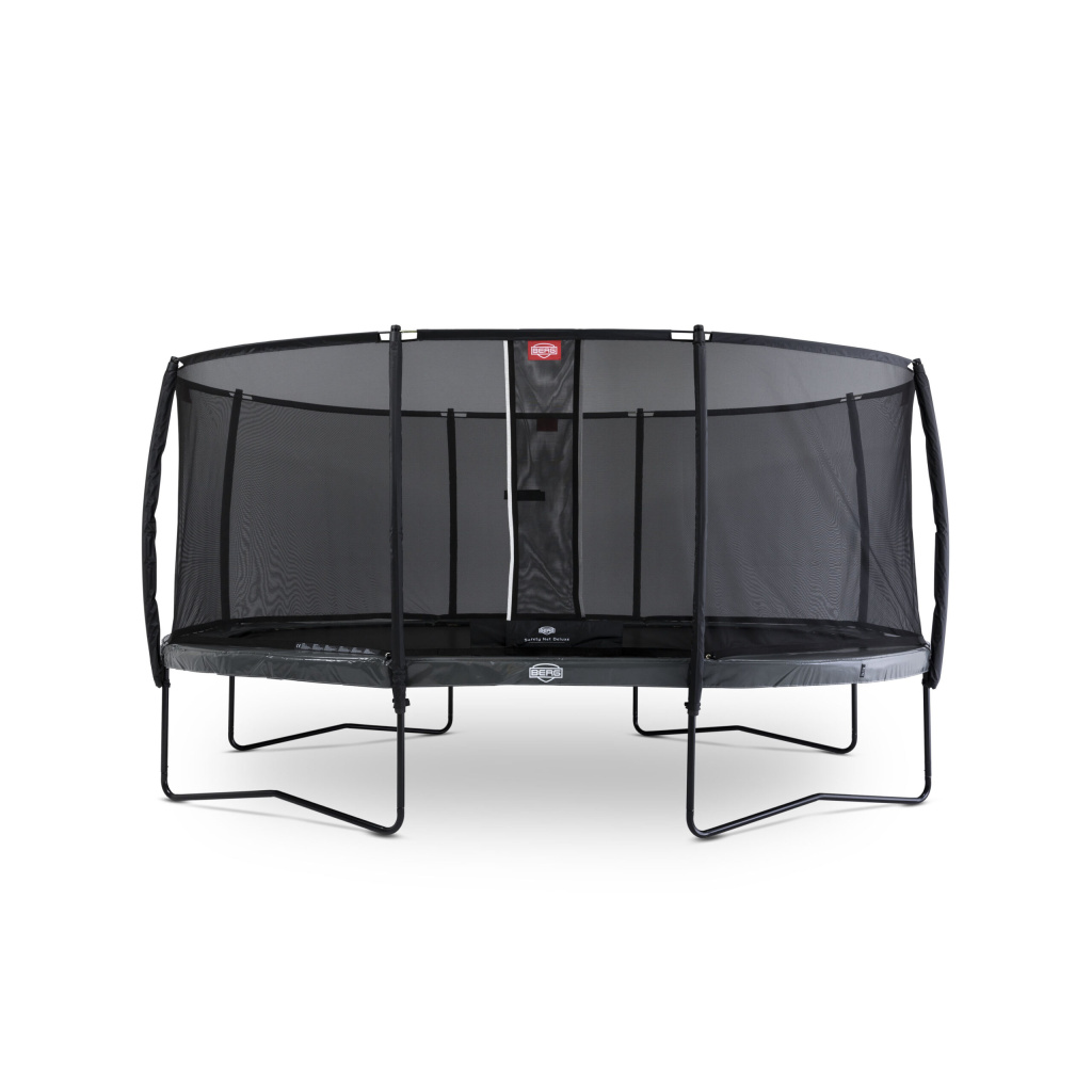 Berg Grand Elite i grå, på ben med Deluxe sikkerhedsnet.